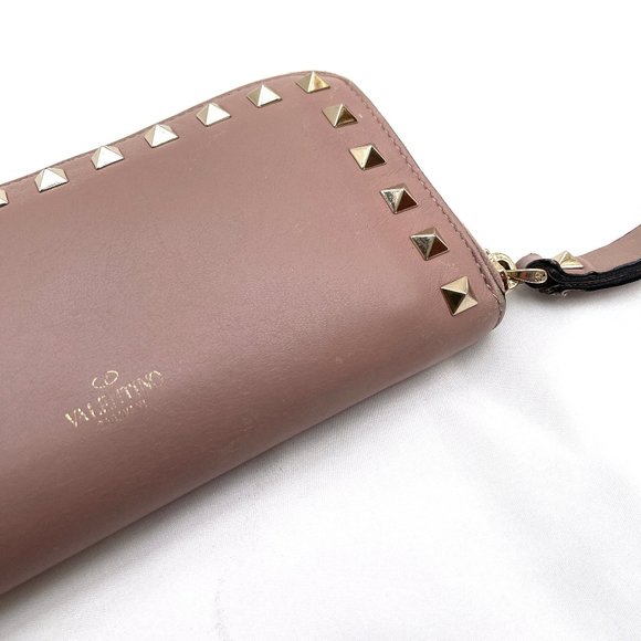 AUC VALENTINO GARAVANI Rockstud ZIP AROUND WALLET - Picture 12 of 14